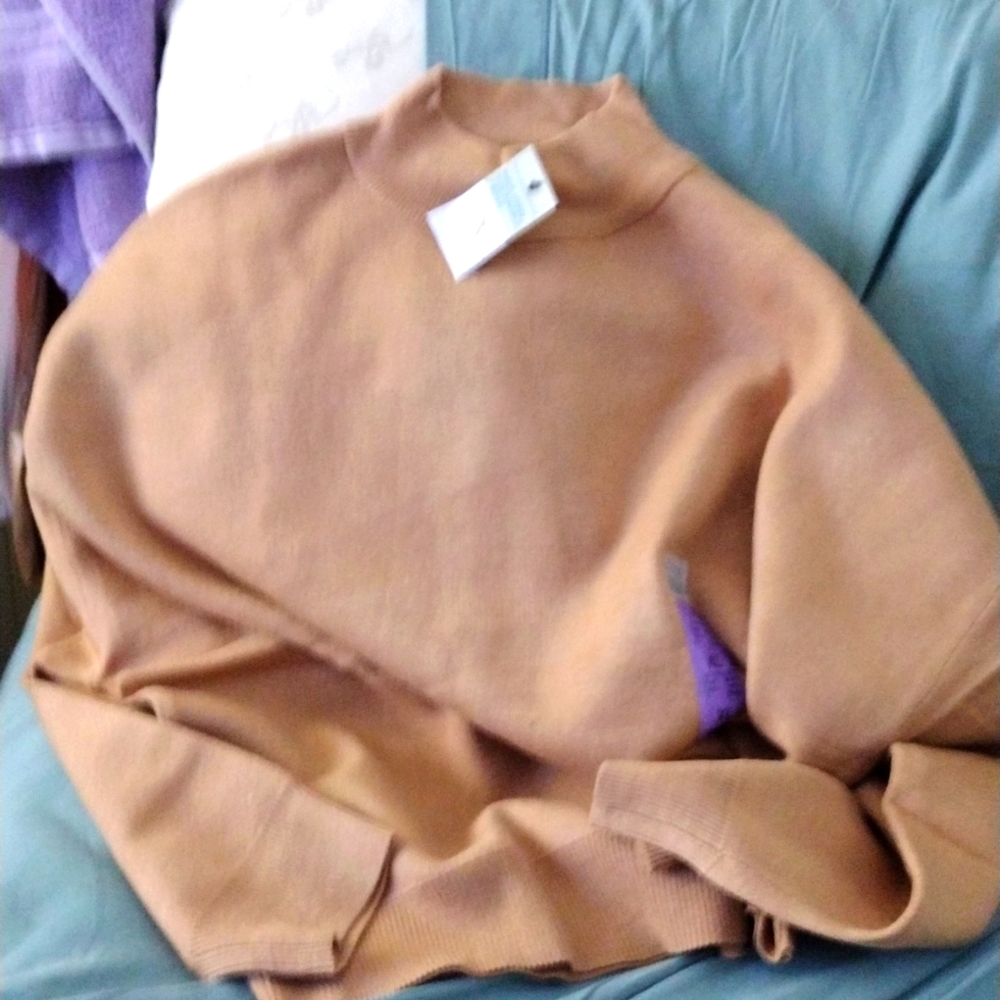 Womens Sweater Tan XL